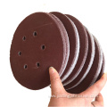 150mm aluminum oxide red sanding disc 6 holes